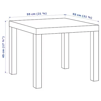 میز عسلی مربعی سفید ایکیا مدل LACK IKEA